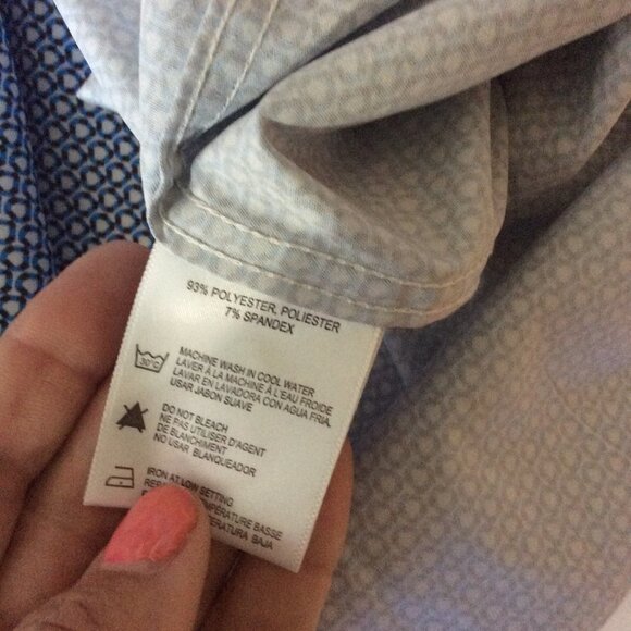 Report Collection X4 Performance Stretch Size M/M 151/2” 34” Button Down Shirt - Picture 5 of 5